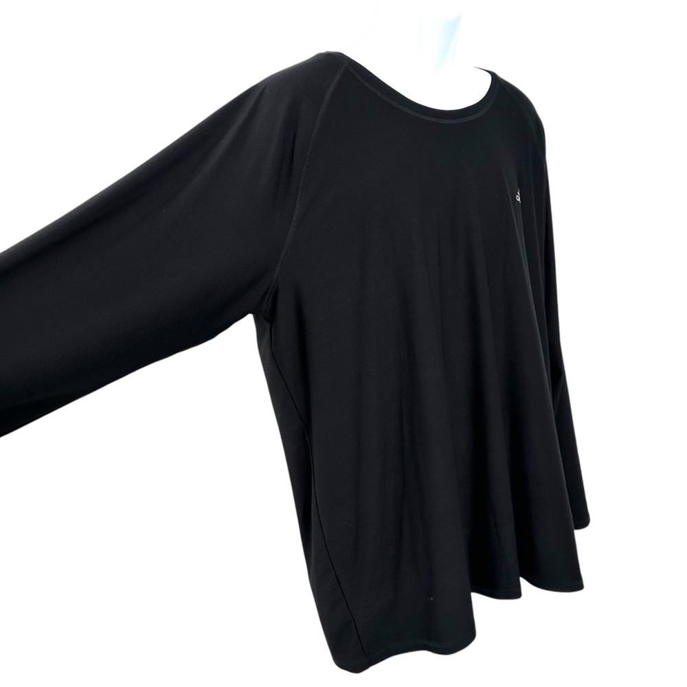 ADIDAS GOLF Men's Size 2XL Solid Black Performance Long Sleeve Shirt - Picture 2 of 9